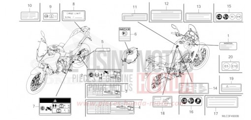 ETIQUETTE DE PRECAUTIONS XL750S de 2025